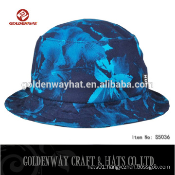 Custom Printed Bucket Hats Floral Bucket Hat Navy